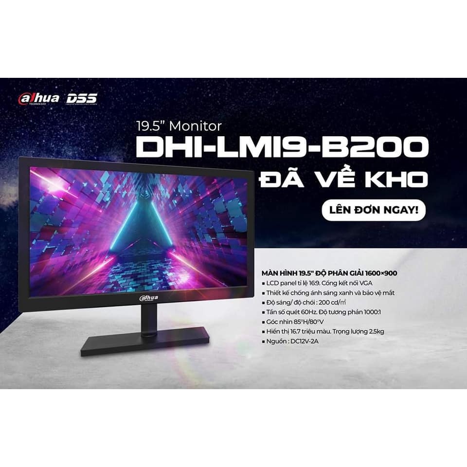 Màn hình Dahua DHI-LM19-B200 ( 19 INH/VGA/16:9/LCD)