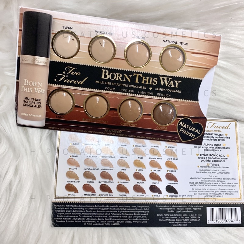 🌹 Too Faced Born This Way Concealer - Sample Kem che khuyết điểm đa chức năng