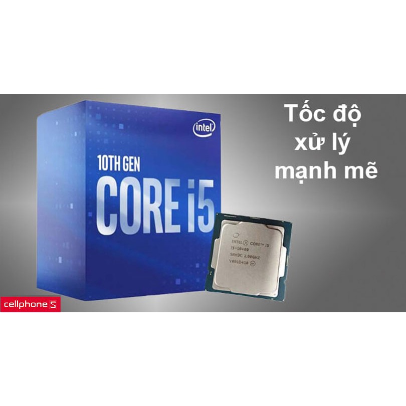 CPU Intel Core i5 10400F 2.9GHz upto 4.3GHz 6 nhân 12 luồng, 12MB Cache, 65W, Hàng chính hãng full box bảo hành 3 năm