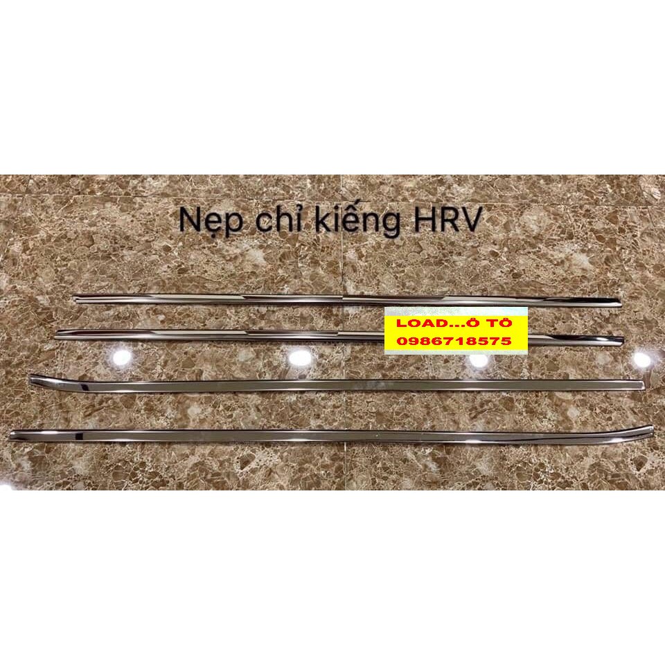 Bộ Nẹp Chân Kính, Cong Kính Xe Honda HRV 2018-2021 Mẫu Inox Cao Cấp