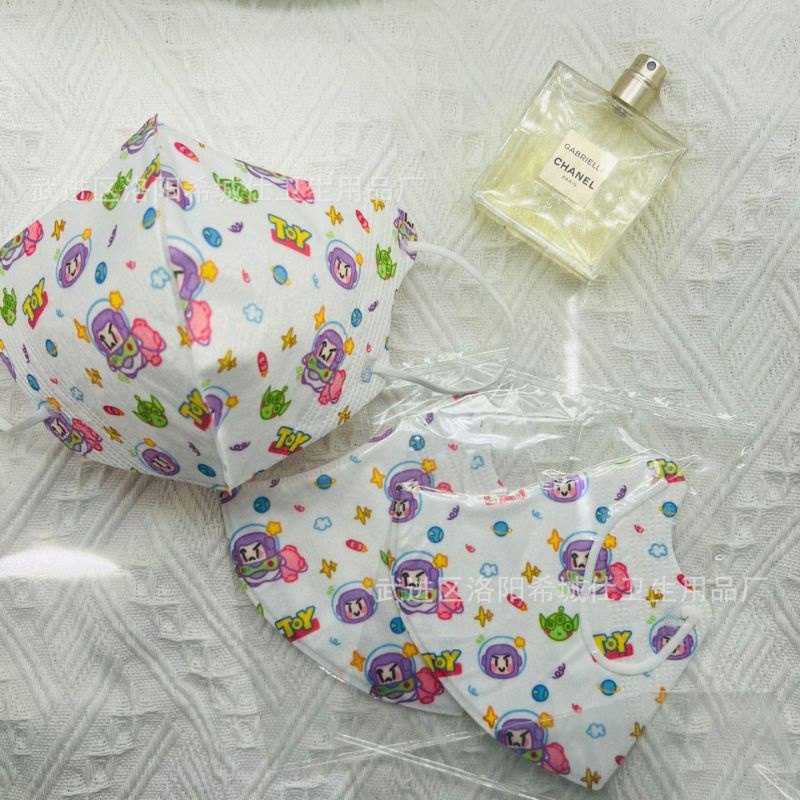 Set 10/50 Chiếc Khẩu Trang 3D Hoạ Tiết TOY STORY &amp; Winie Dễ Thương Size Người Lớn