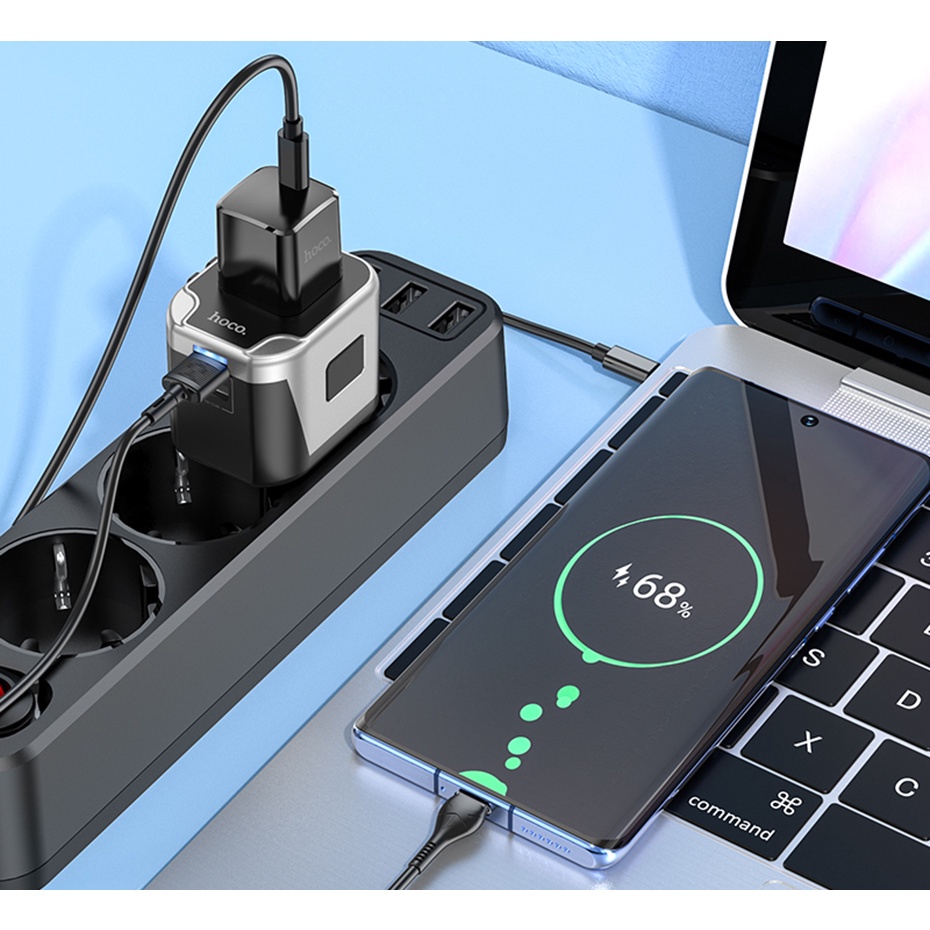 Đầu chuyển đổi thông minh HOCO. AC5 cổng cắm USB tất cả trong 1 tiện lợi khi đi du lịch