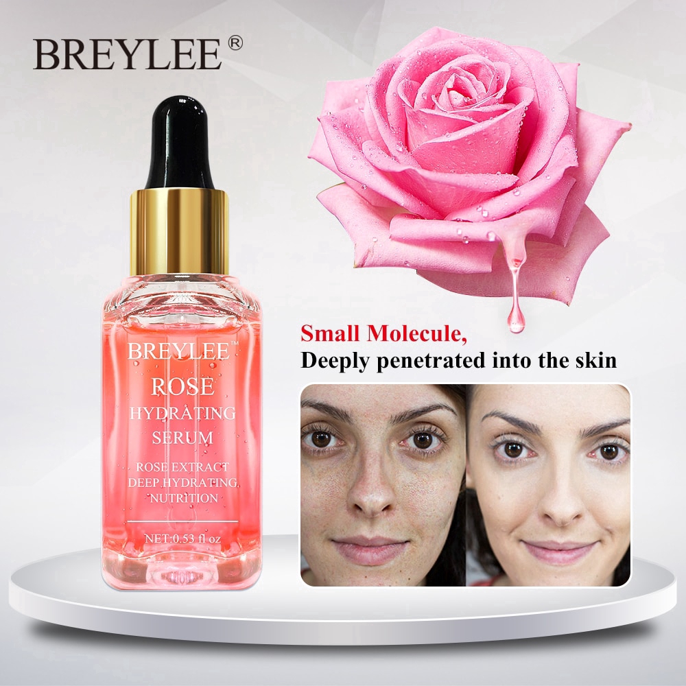 Serum dưỡng da BREYLEE chiết xuất hoa hồng giữ ẩm sâu làm trắng da 17ml