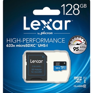 Thẻ nhớ 128gb micro sdxc lexar 633x 95mb/s adapter