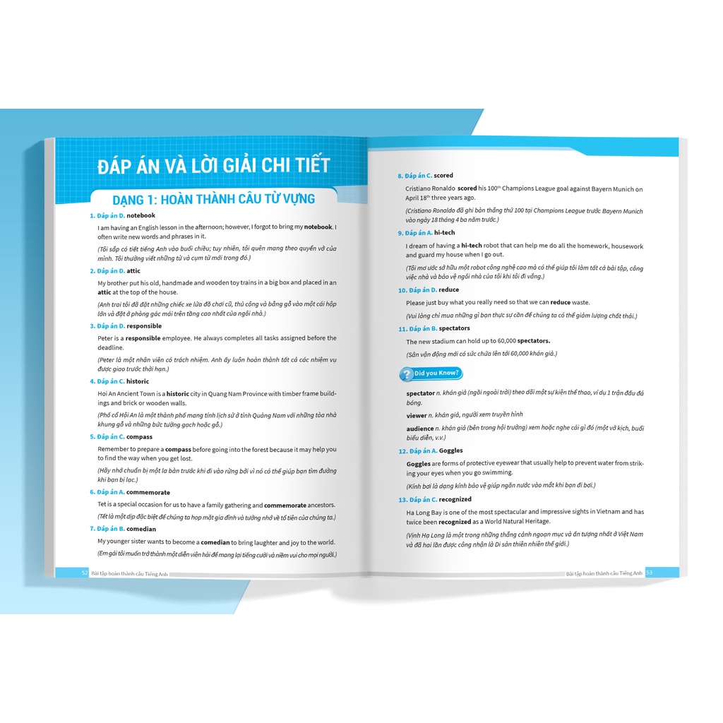 Sách - Bài tập hoàn thành câu tiếng Anh Ôn thi vào 10 và 10 chuyên MEGATHCS9406