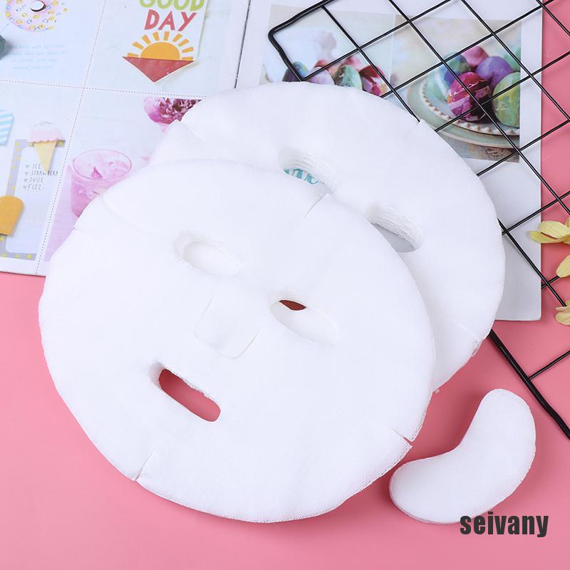 (Hàng Mới Về) Set 100 Mặt Nạ Giấy Cotton Không Dệt Dùng Một Lần Diy | BigBuy360 - bigbuy360.vn
