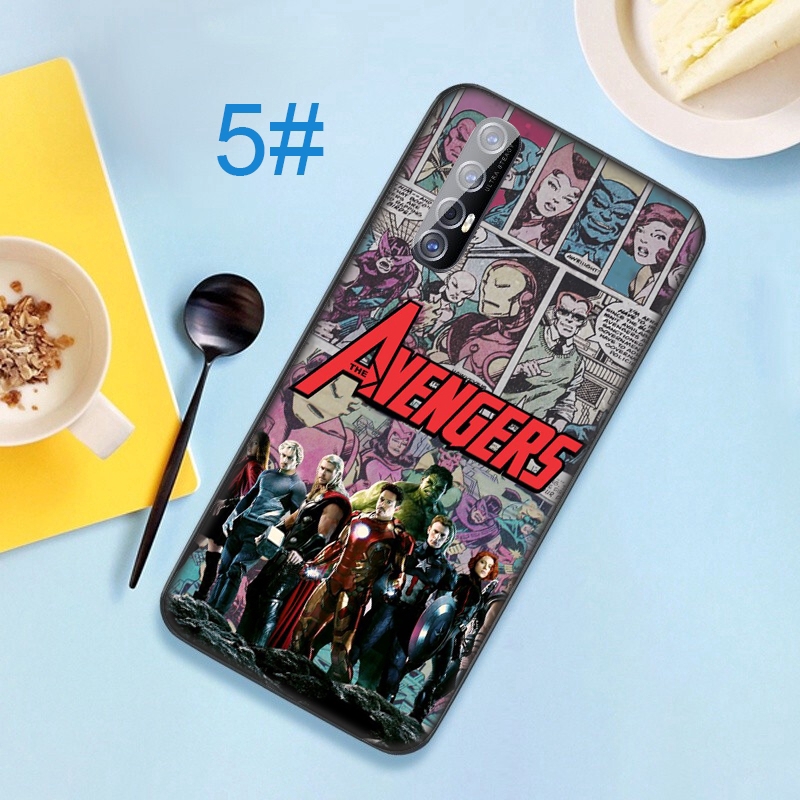 Ốp điện thoại mềm hình Marvel the avengers cá tính cho OPPO Realme 2 A5 3 5 Q Pro X XT X2 X50 K5