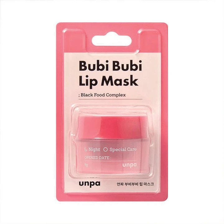 Mặt Nạ Ngủ Môi Dưỡng Ẩm Chống Lão Hóa Unpa Bubi Bubi Lip Mask 9g