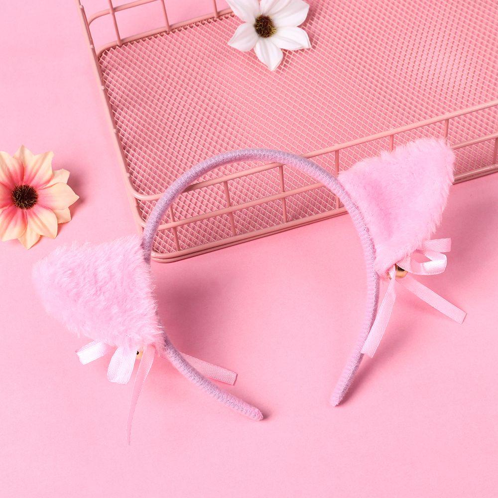 MIH Băng Đô Tai Mèo Phối Lông Thời Trang