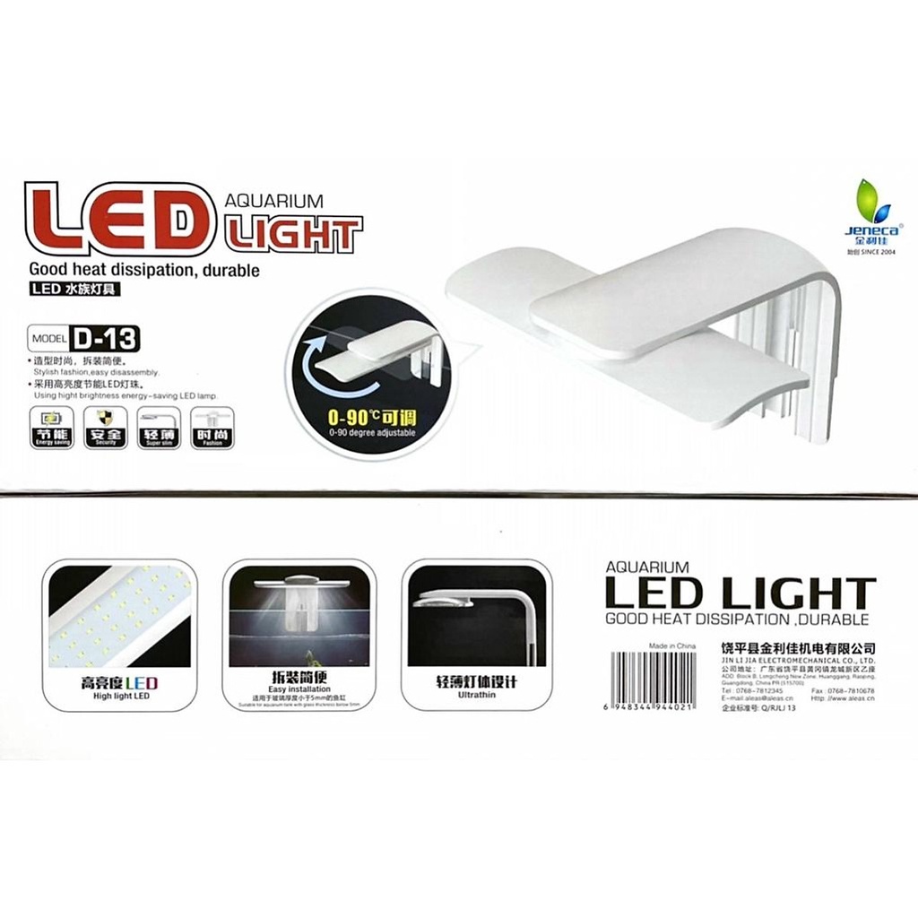 Đèn led Jeneca D13 siêu sáng xoay góc 90 độ linh hoạt
