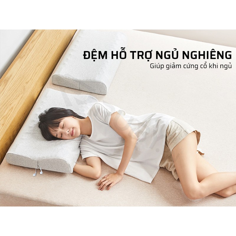 Gối Cao Su Non Thiên Nhiên Kháng Khuẩn Cao Cấp XIAOMI MIJIA  Tạo Giấc Ngủ Ngon