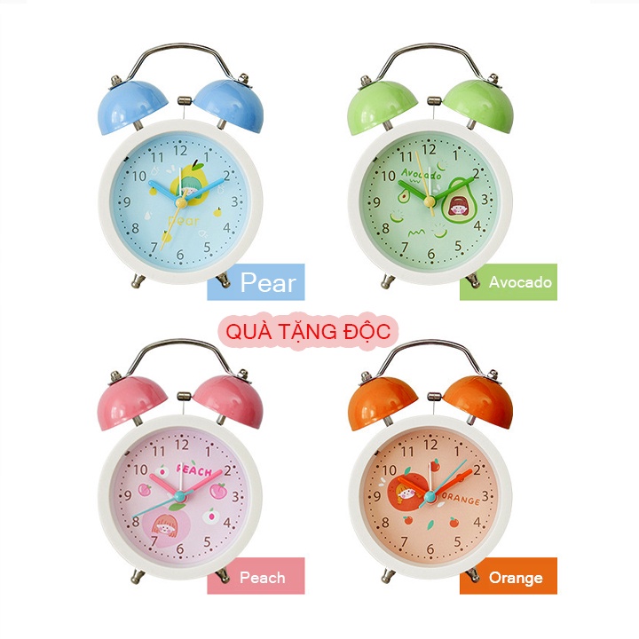 Đồng hồ báo thức, để bàn chuông reo to, hình ảnh siêu dễ thương GH805