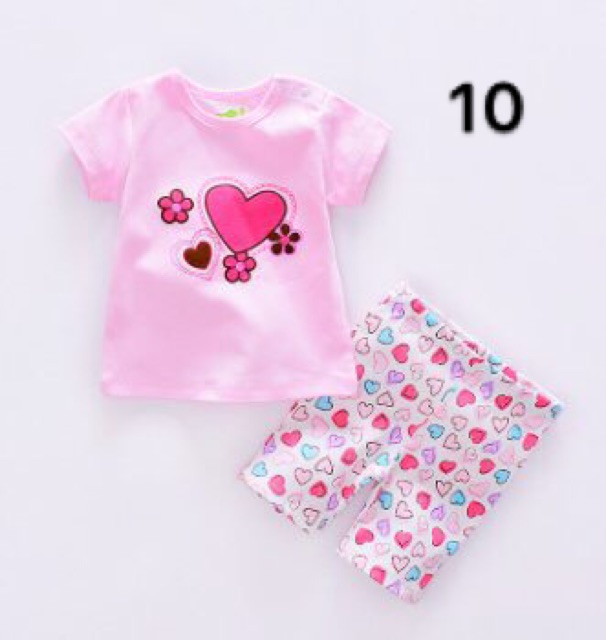 Bộ quần áo bé trai/bé gái mùa hè Cotton Payifang