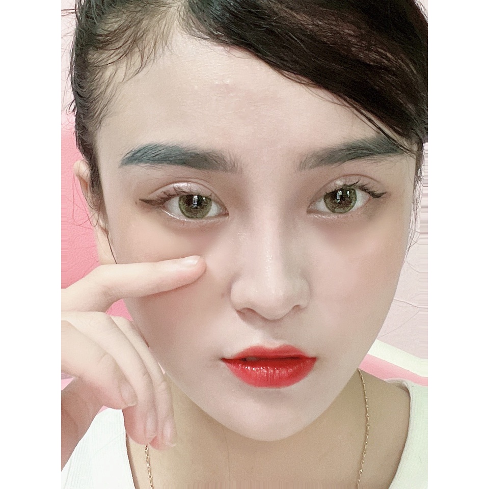 Kính áp tròng Miracle Brown ONNEEYES, lens mắt cận Màu Nâu Rêu giãn tròng tự nhiên 14.0mm dùng 6 tháng