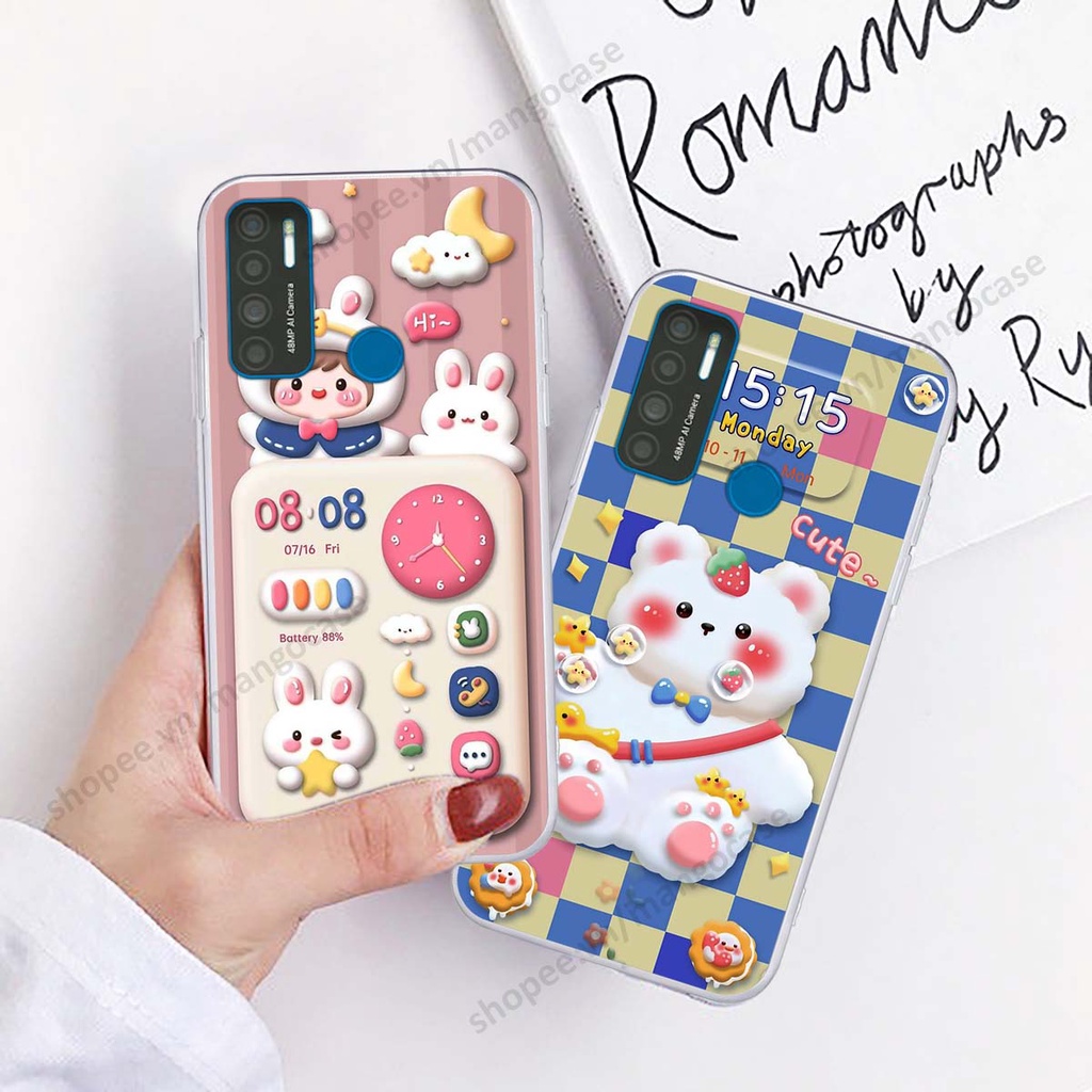 Ốp lưng Vsmart Star 5 / Joy 4 / Live 4 hình gấu, thỏ, đồng hồ cute dễ thương