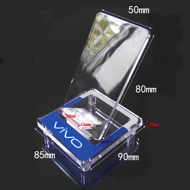 Đế, kệ trưng bày điện thoại iP, Samsung, Oppo, Vivo, Mi, Huawei, các màu bằng Mica cao cấp  trong suốt