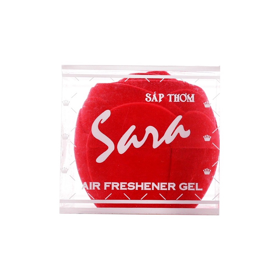 Sáp Thơm Phòng Hồng Nhung Sara 75g - Sáp Thơm Ô Tô, Tủ Quần Áo, Khử Mùi Làm Thơm Đa Năng