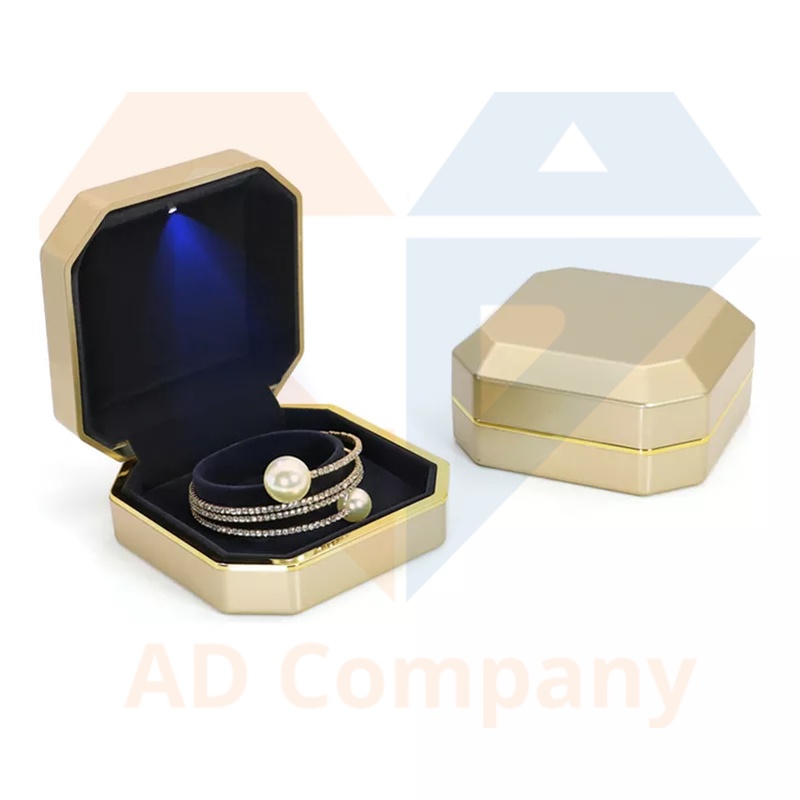 HỘP ĐỰNG TRANG SỨC CAO CẤP - HỘP NHẪN, VÒNG TAY, BÔNG TAI, DÂY CHUYỀN CÓ ĐÈN LED