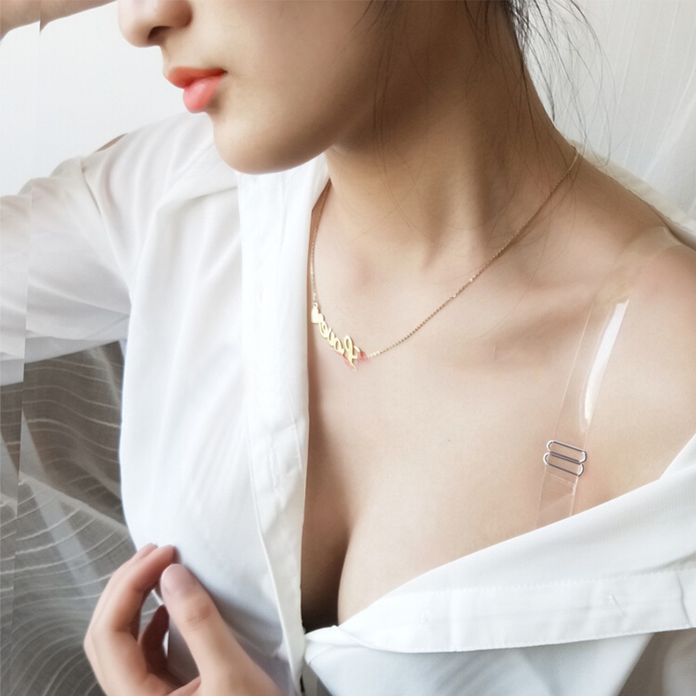 Set 2 Dây Đai Quai Áo Lót Ngực Trong Suốt - Nhựa Dẻo Dai Siêu Bền Dễ Dàng Điều Chỉnh, Chống Trượt