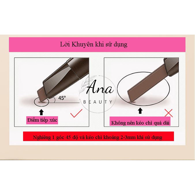 Chì Kẻ Mày Lameila 02 Đầu Color Geometry – Bút Kẻ Mày Lameila 2 Đầu Không Thấm Nước | BigBuy360 - bigbuy360.vn