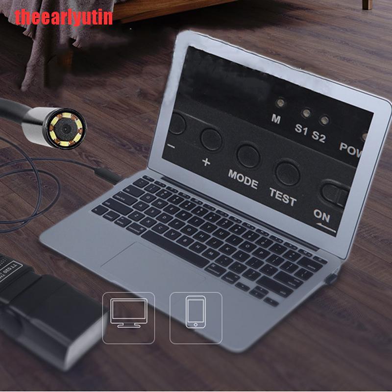 Camera Nội Soi 7mm 1-10m Micro Usb + Usb Kết Nối Với Điện Thoại Android