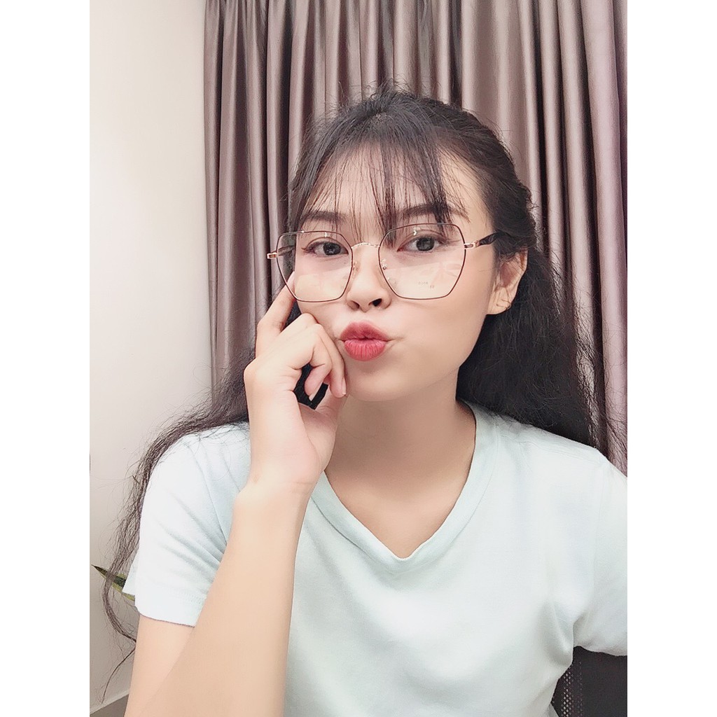 Gọng kính Vuông Hợp Kim Ouress 8505 Cực Nhẹ Dễ Thương