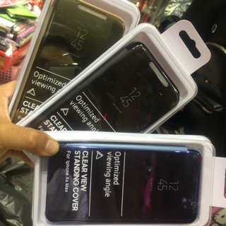 Bao da iphone Xs max kiểu gương thời trang
