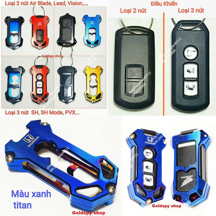 ( Hàng Chất, giá tốt ) Bao bọc chìa khóa Honda Smartkey SH, SH Mode, PCX, Lead, Air Blade, Vision, Vario ...