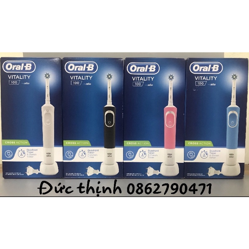 ( Có bill Đức )Bàn chải điện oral-b vitality 100 - Hàng nội địa Đức