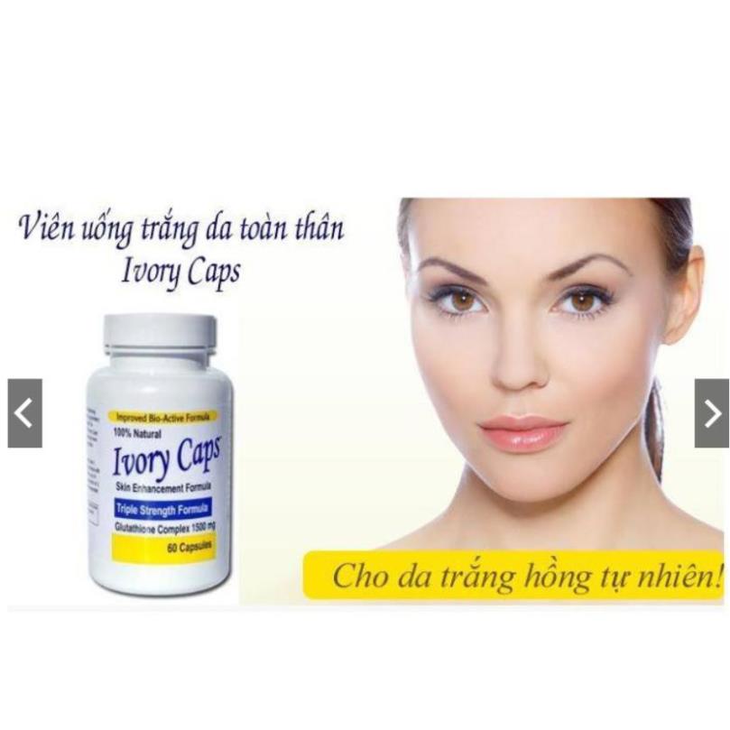 Viên Uống Ivory trắng da, giảm nám, tàn nhang Ivory Caps 60 viên