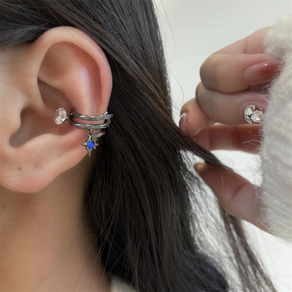 Khuyên Tai Dạng Kẹp Nhiều Lớp Hình Ngôi Sao Thanh Lịch Cho Nữ MXMUSTY