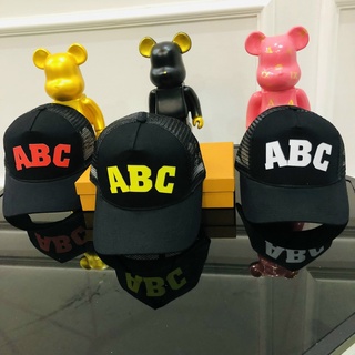 Mũ lưỡi trai in chữ ABC, nón lưỡi trai kaki phối lưới thời trang nam nữ unisex