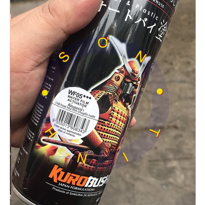 SƠN SAMURAI CHAI KÍCH HOẠT FILM CHUYỂN NƯỚC WF05