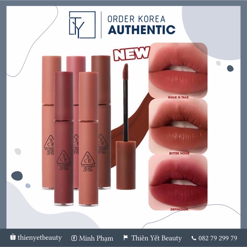 Bitter hour - Son kem lì velvet lip tint chính hãng màu mới