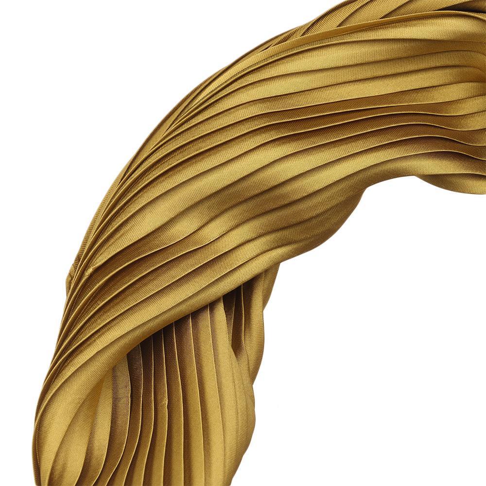 Khăn Choàng Cổ Vải Lụa Xếp Ly Thanh Lịch Cho Nữ