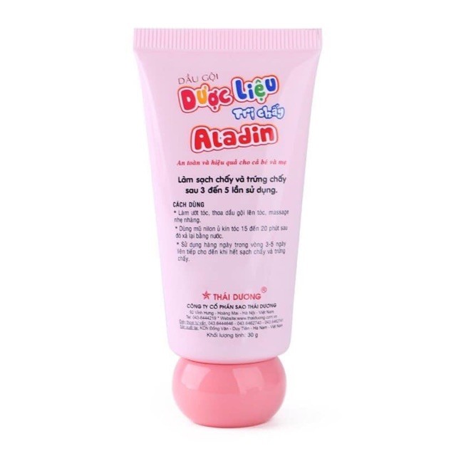Dầu Gội Dược Liệu Chữa Chấy Aladin - giúp làm sạch chấy và trứng chấy, an toàn cho bé và mẹ - cvspharmacy