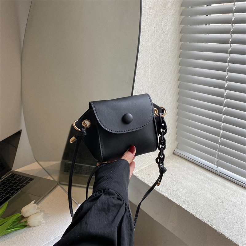 Túi Đeo Chéo Mini Hình Vuông Màu Trơn Phong Cách Thời Trang Mới 2022