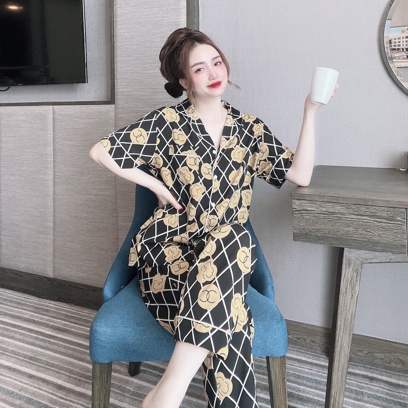 Đồ Ngủ Pijama Bigsize  Dài  50-85kg  Đồ Mặc Nhà Cho Nữ Chất  Mềm Mịn