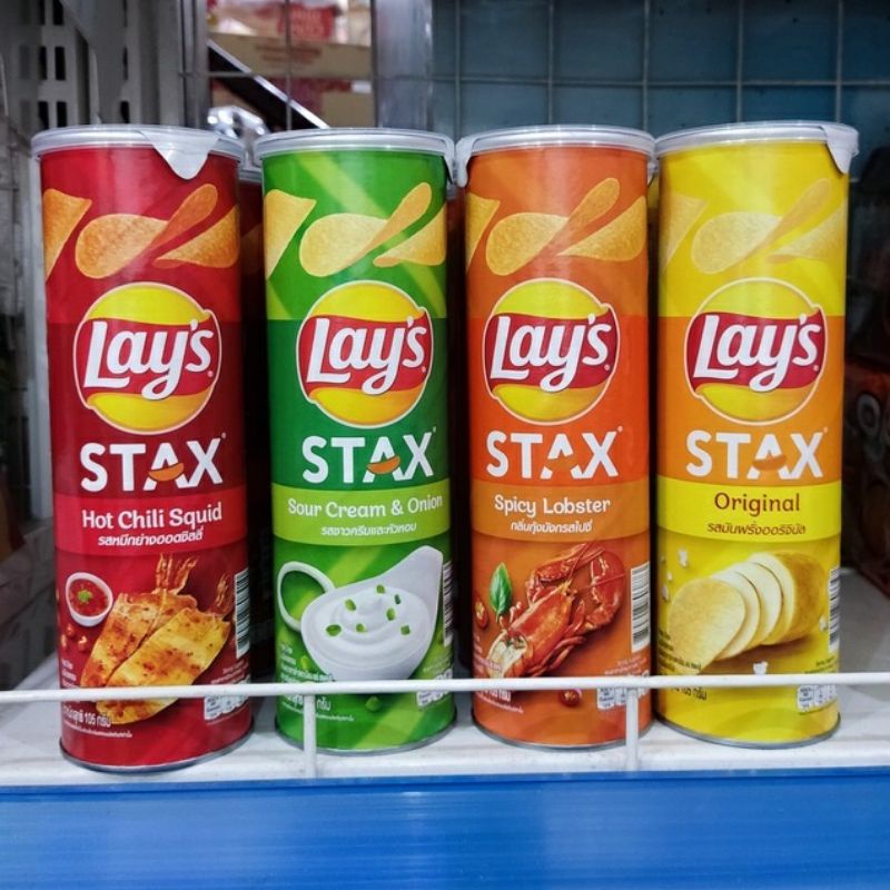 0Khoai tây ống Lays stax 105g