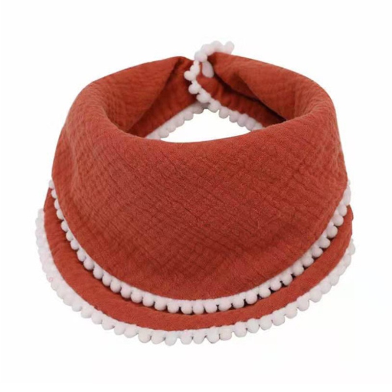 Khăn Yếm Ăn Dặm Vải Gạc Đính Nút Thời Trang Cho Bé Sơ Sinh