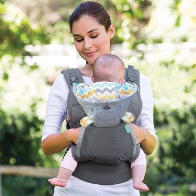 Địu Trợ Lực Kèm Mũ Cho Bé 2 Tư Thế Địu Vào Trong Và Địu Sau Lưng