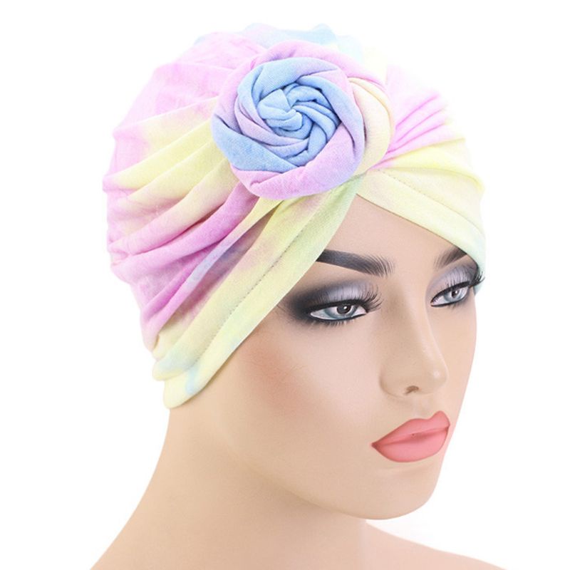 Mũ Turban Thắt Nút Xoắn Màu Neon Phong Cách Boho Cho Nữ