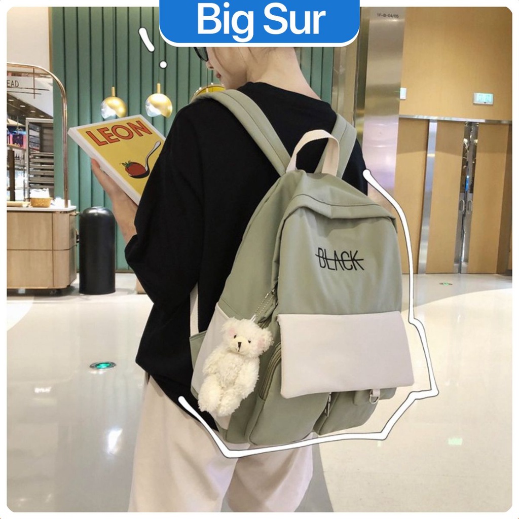 Balo Nữ Thời Trang Ulzzang Hàn Quốc Đi Học ,Du Lịch - Ba lô Học Sinh Hàn Quốc