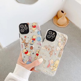 Ốp Điện Thoại Da Họa Tiết Gấu Pooh Xinh Xắn Dành Cho 12promax Xr Se2