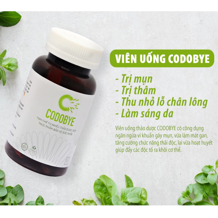 Viên Uống Ngừa Mụn CODOBYE ® 60v - Thảo Dược Quý