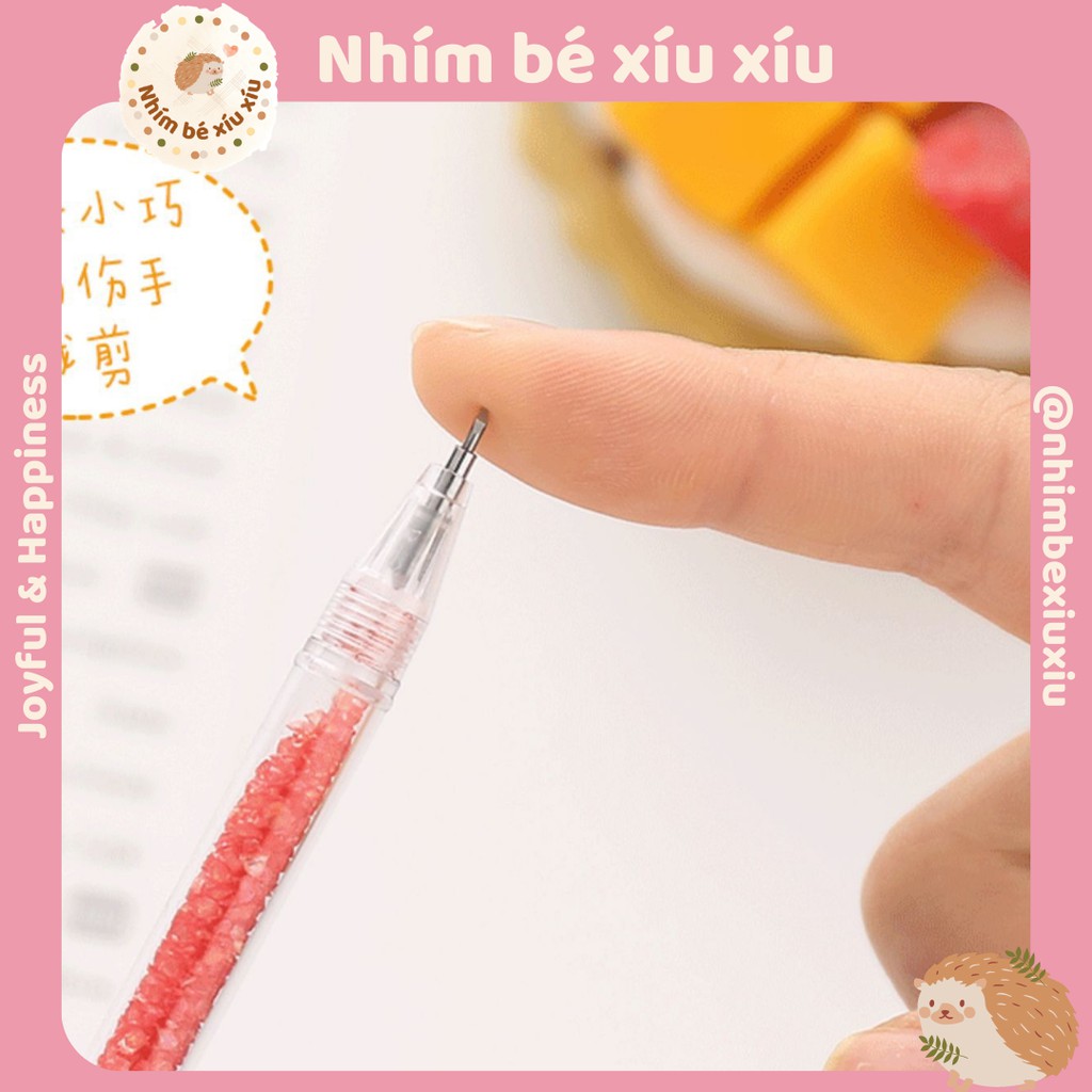 Dao cắt washi tape/dao gọt trổ mô hình dạng bút thân nhựa nhiều màu VT160