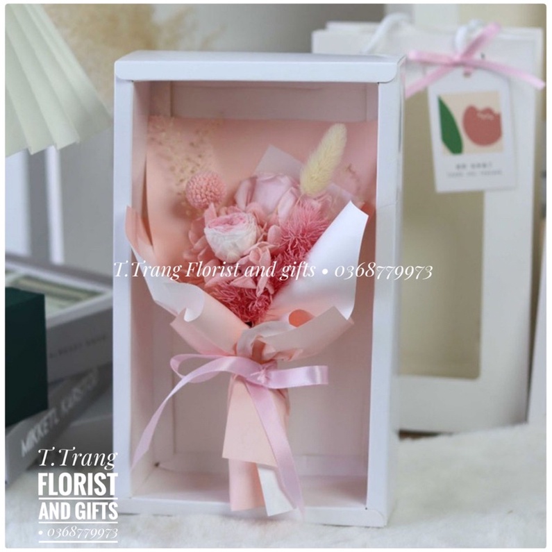 Set hộp + túi giấy size to đựng quà tặng sang trọng tặng sinh nhật bạn gái bạn trai đối tác, valentine, ngày lễ