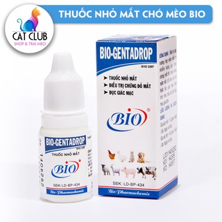 Thuốc nhỏ mắt bio genta chó mèo - drop trị chứng mắt đỏ | chảy nước mắt|ghèn | đục giác mạc