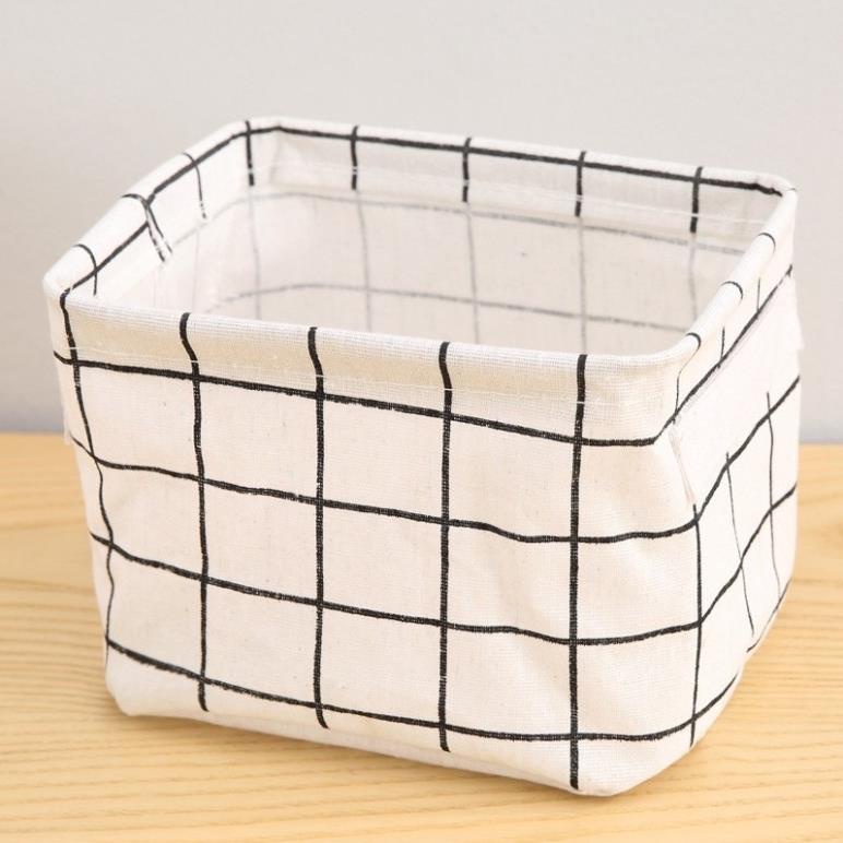 Giỏ vải đựng đồ đa năng đựng mỹ phẩm, đồ dùng cá nhân, đồ lót. Giỏ đựng đồ mini để bàn văn phòng ( tuyển khách sỉ)