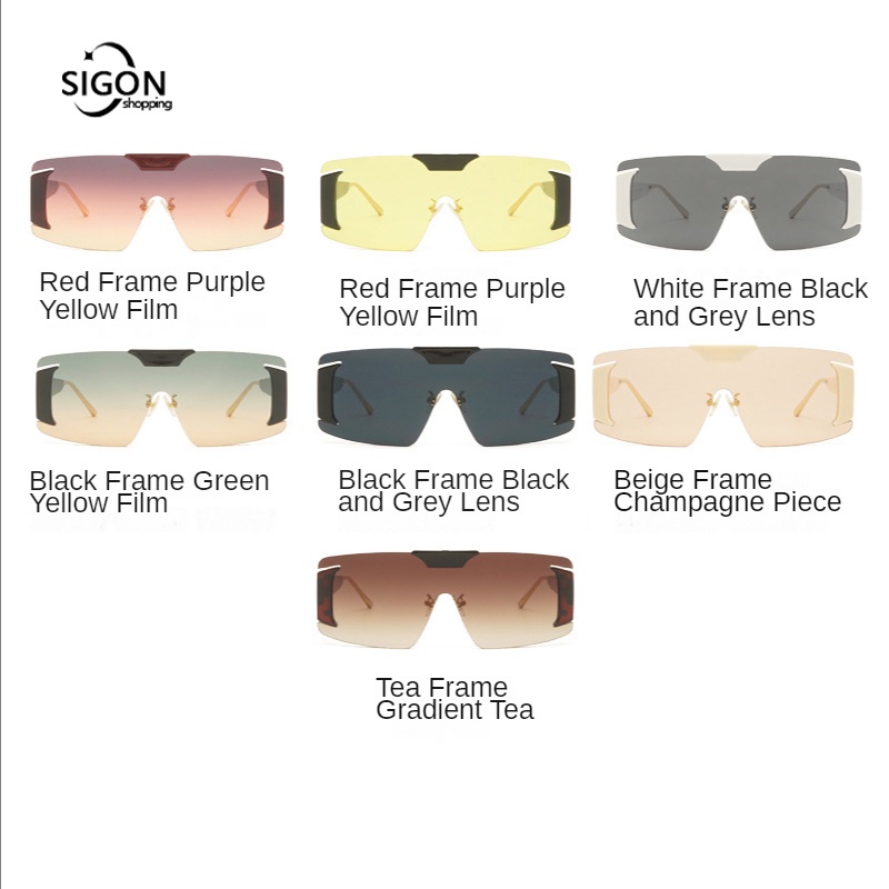 Kính Mát Gọng Kim Loại Không Viền Phong Cách Steampunk Retro Cho Nam Nữ